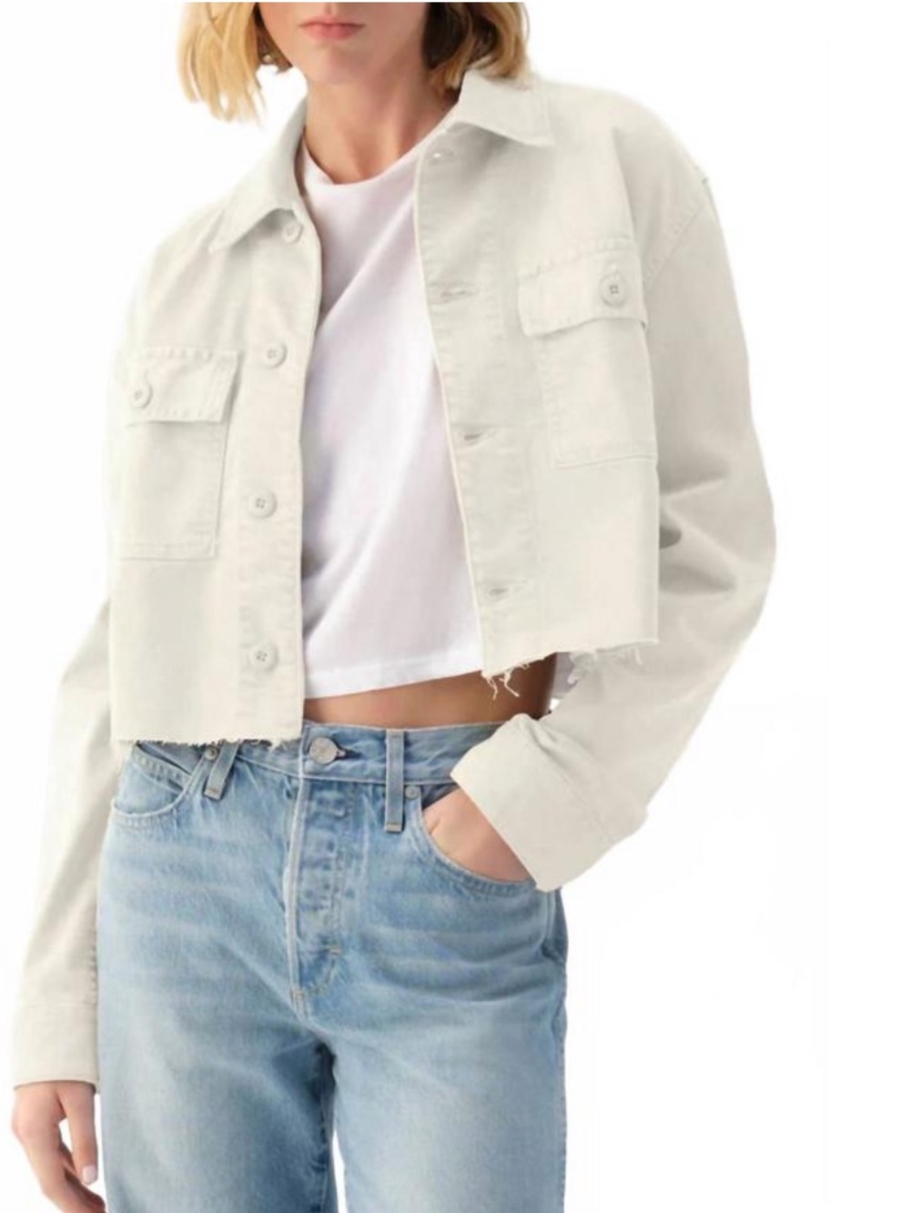 NEW AMO carly jacket in bone XS
